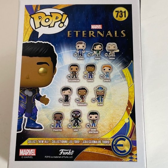 Funko Pop! Marvel Eternals - #731 - Kingo Vinyl Bobble-Head - New In Box - Picture 9 of 10